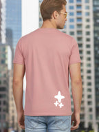 Greylongg Round Neck Nasa Design Printed T-Shirt.