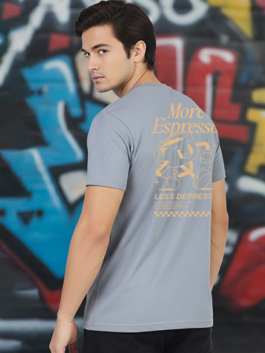Greylongg Round Neck Game  Design Printed T-Shirt.