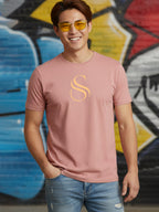 Greylongg Round Neck Barcelona spain Design Printed T-Shirt.