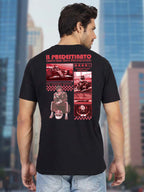 Greylongg Round Neck Ferrari Design Printed T-Shirt.