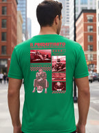 Greylongg Round Neck Ferrari Design Printed T-Shirt.