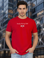 Greylongg Round Neck Racing Design Printed T-Shirt.