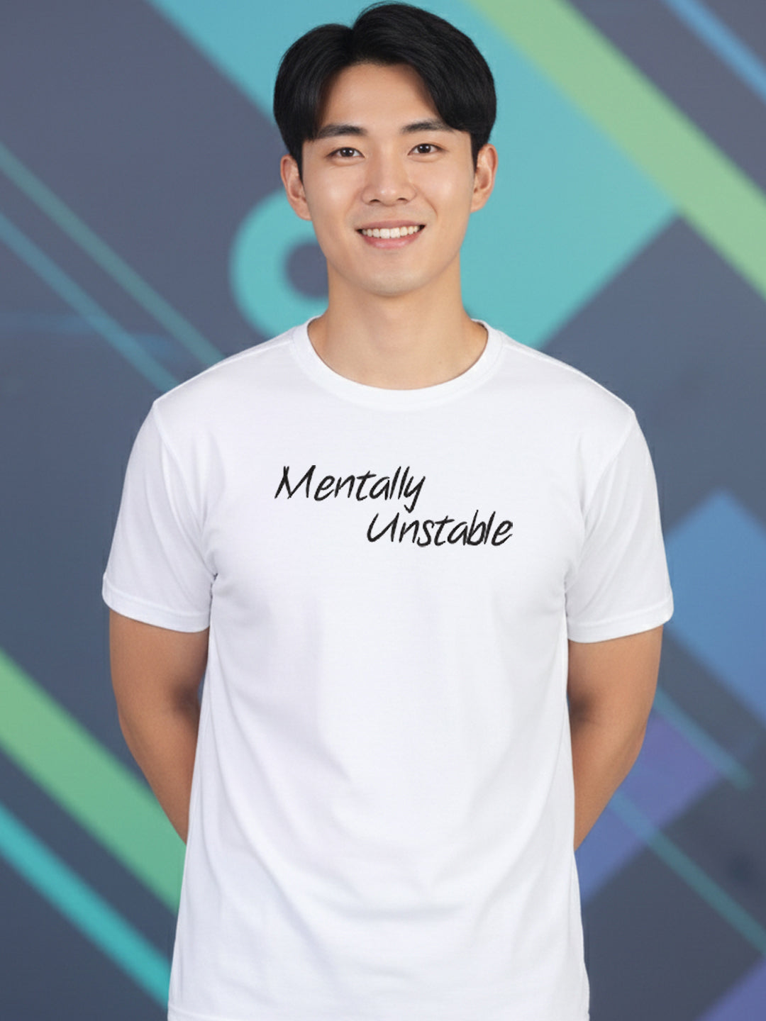 Greylongg Round Neck Cartoon Design Printed T-Shirt.