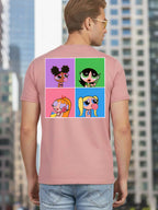 Greylongg Round Neck Cartoon Design Printed T-Shirt.