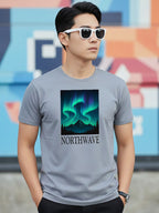 Greylongg Round Neck Northwave Design Printed T-Shirt.
