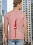 Greylongg Round Neck Racing Design Printed T-Shirt.