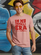 Greylongg Round Neck Racing Design Printed T-Shirt.
