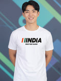Greylongg Round Neck India Design Printed T-Shirt.