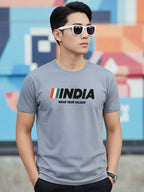 Greylongg Round Neck India Design Printed T-Shirt.