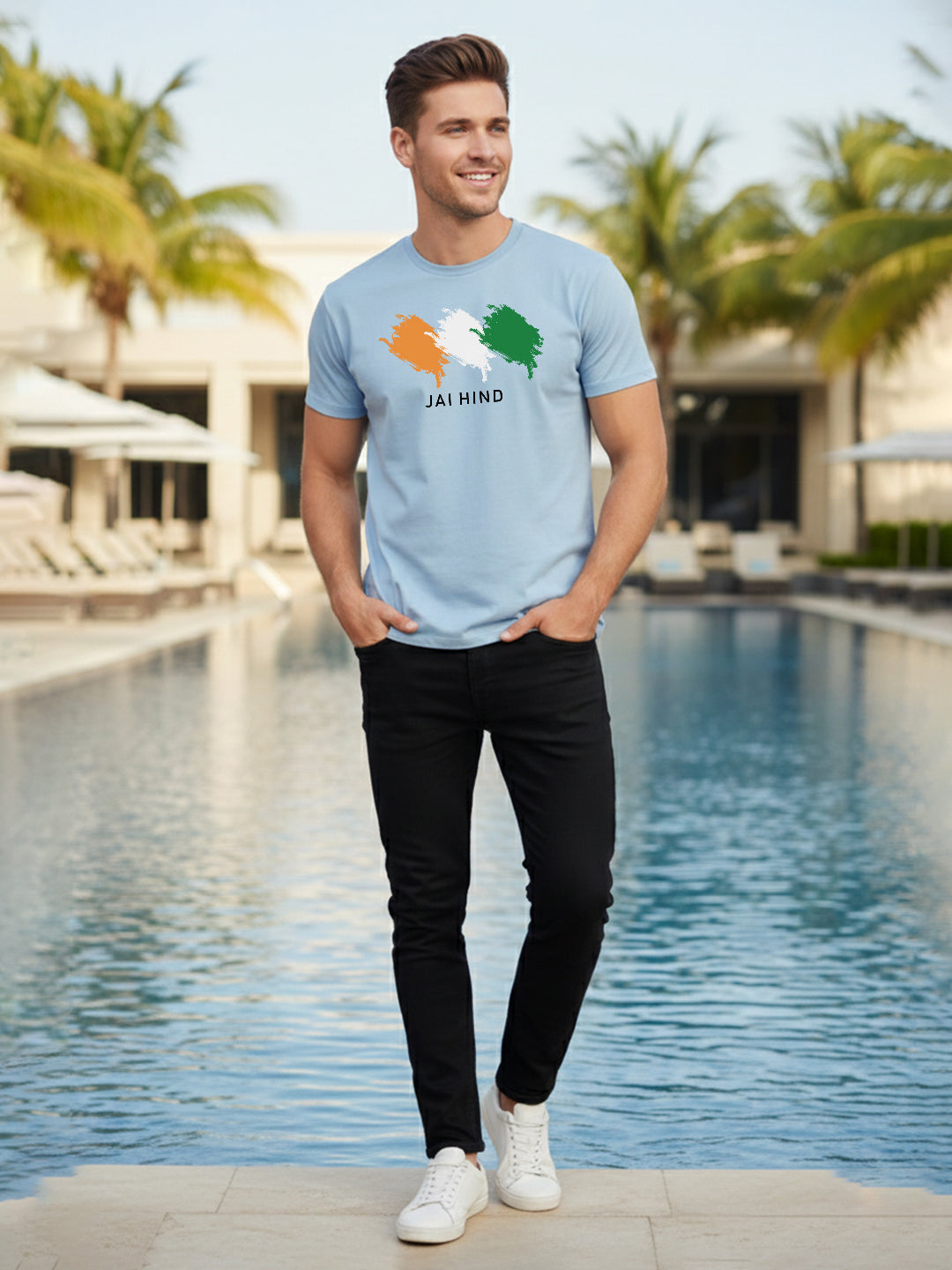Greylongg Round Neck T-Shirt.