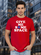Greylongg Round Neck Space Design Printed T-Shirt.