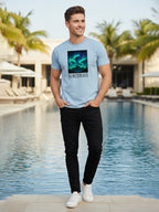Greylongg Round Neck Northwave Design Printed T-Shirt.