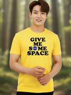 Greylongg Round Neck Space Design Printed T-Shirt.