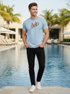 Greylongg Round Neck Streetwear Design Printed T-Shirt.