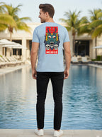 Greylongg Round Neck It's Gragon Design Printed T-Shirt.