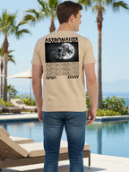 Greylongg Round Neck Astronauts Design Printed T-Shirt.