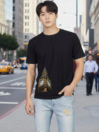 Greylongg Round Neck London City Design Printed T-Shirt.
