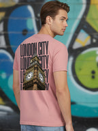 Greylongg Round Neck London City Design Printed T-Shirt.
