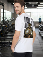 Greylongg Round Neck London City Design Printed T-Shirt.