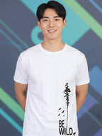 Greylongg Round Neck Wild Design Printed T-Shirt.