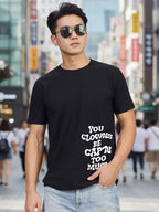 Greylongg Round Neck Joker Design Printed T-Shirt.