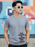 Greylongg Round Neck Joker Design Printed T-Shirt.