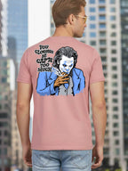 Greylongg Round Neck Joker Design Printed T-Shirt.