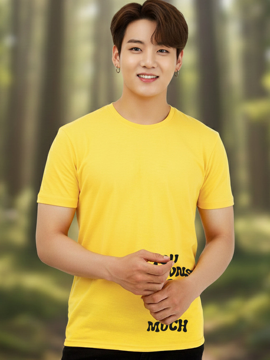 Greylongg Round Neck Joker Design Printed T-Shirt.