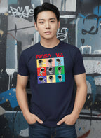 Greylongg Round Neck Nasa Design Printed T-Shirt.