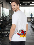 Greylongg Round Iconic Spider Design Printed T-Shirt.