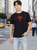 Greylongg Round Spider Man Design Printed T-Shirt.