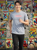 Greylongg Round Spider Man Design Printed T-Shirt.