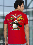 Buddha Jeans Round Neck Panda Design Printed T-shirts