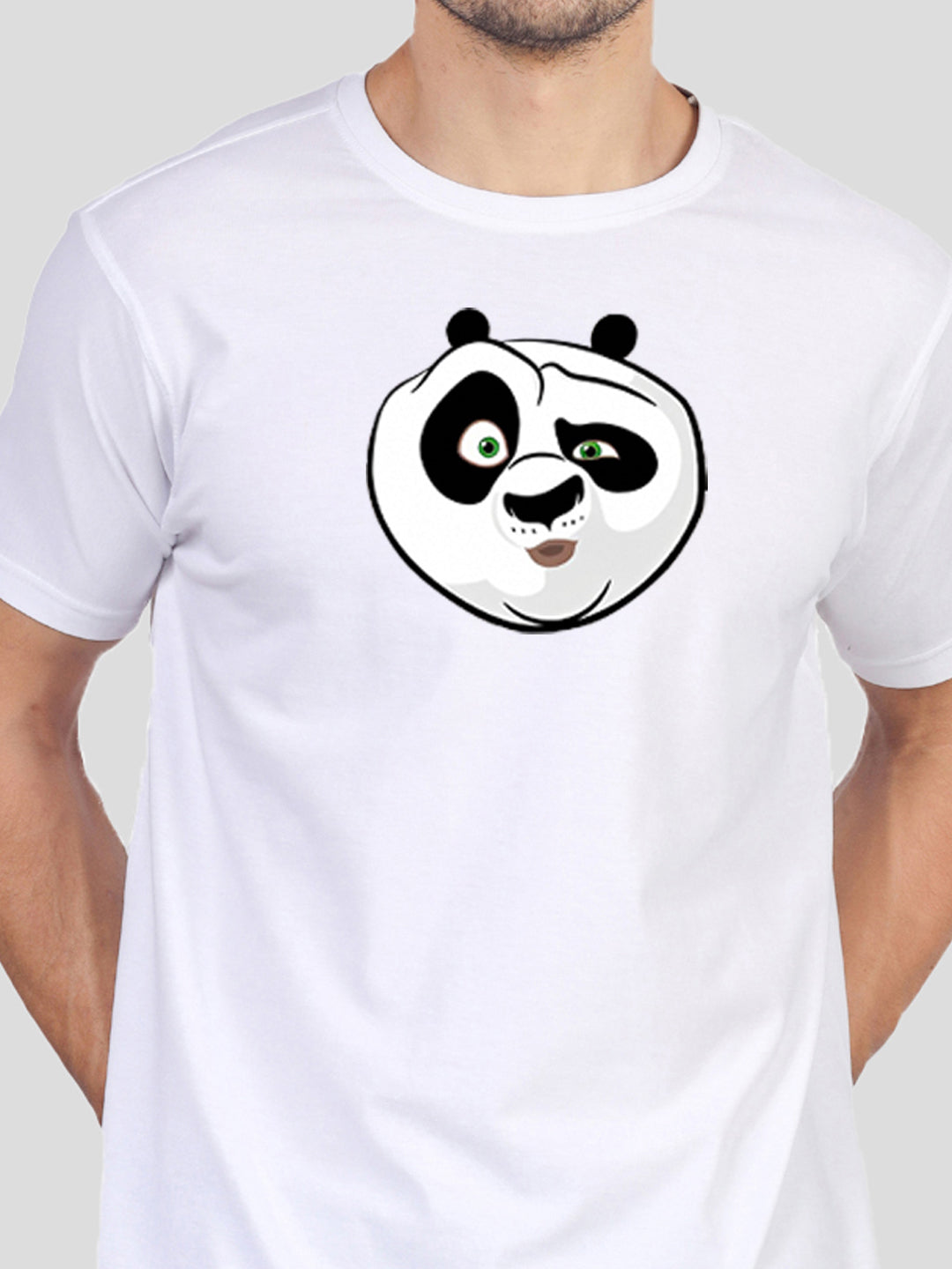 Buddha Jeans Round Neck Panda Design Printed T-shirts