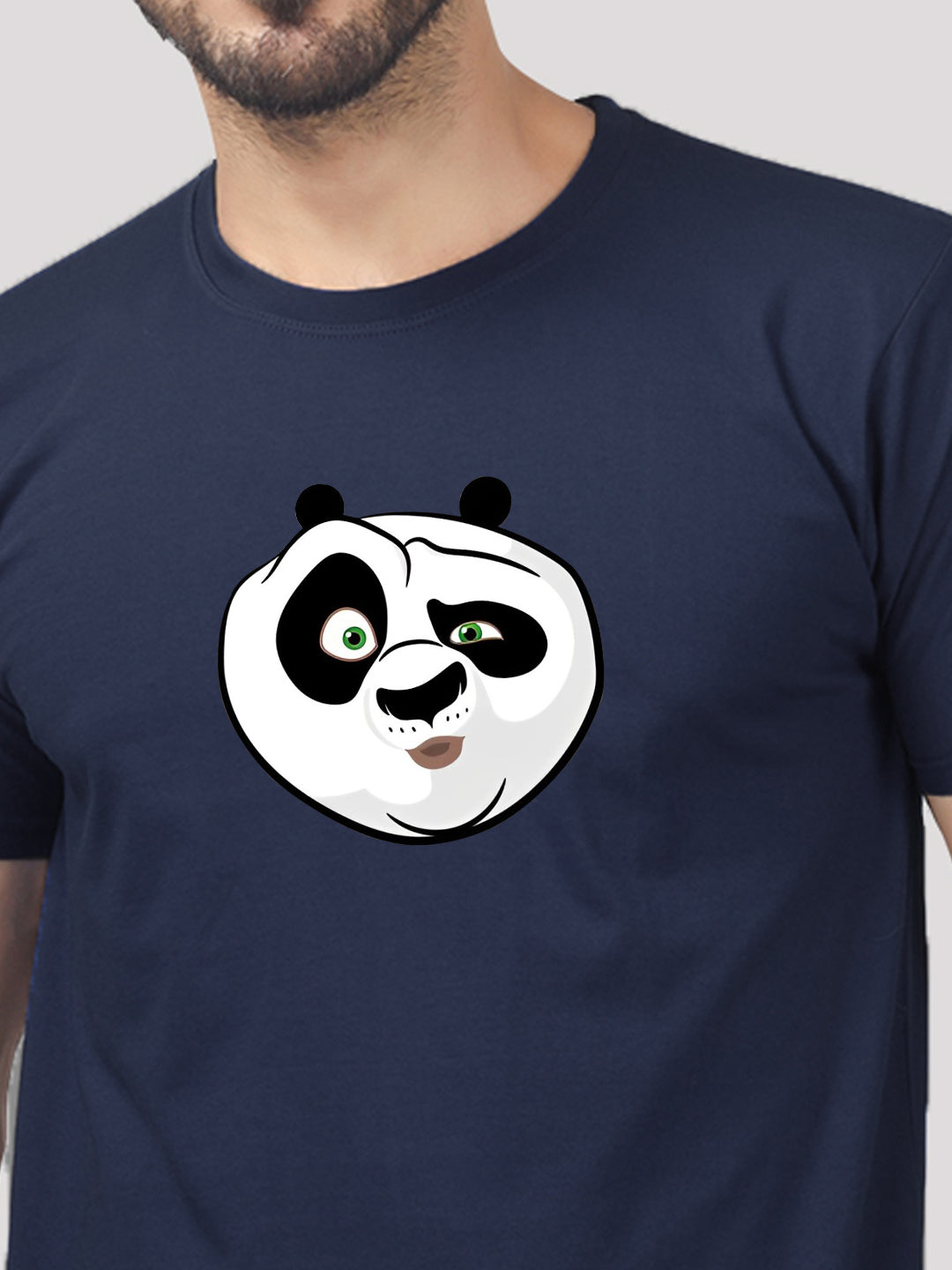 Buddha Jeans Round Neck Panda Design Printed T-shirts