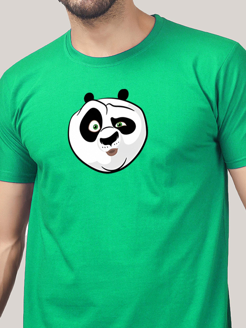 Buddha Jeans Round Neck Panda Design Printed T-shirts