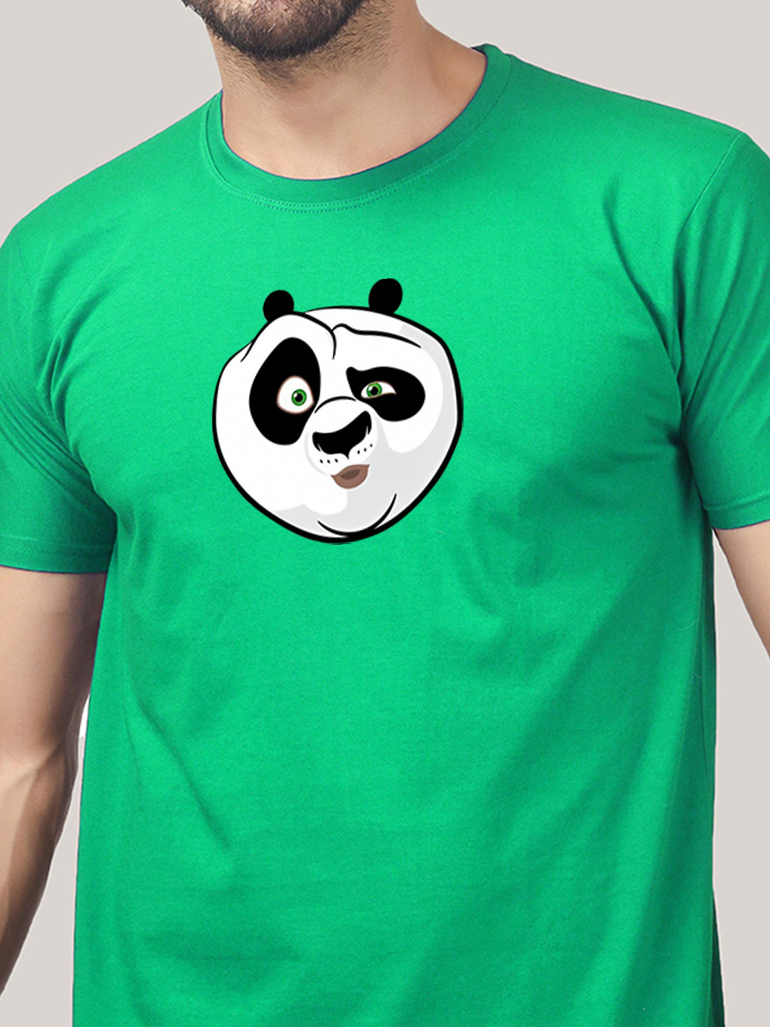Buddha Jeans Round Neck Panda Design Printed T-shirts