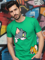Buddha Jeans Round Neck Tom &  Jerry Design Printed T-shirts