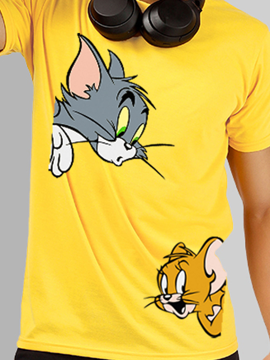 Buddha Jeans Round Neck Tom &  Jerry Design Printed T-shirts