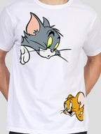 Buddha Jeans Round Neck Tom &  Jerry Design Printed T-shirts