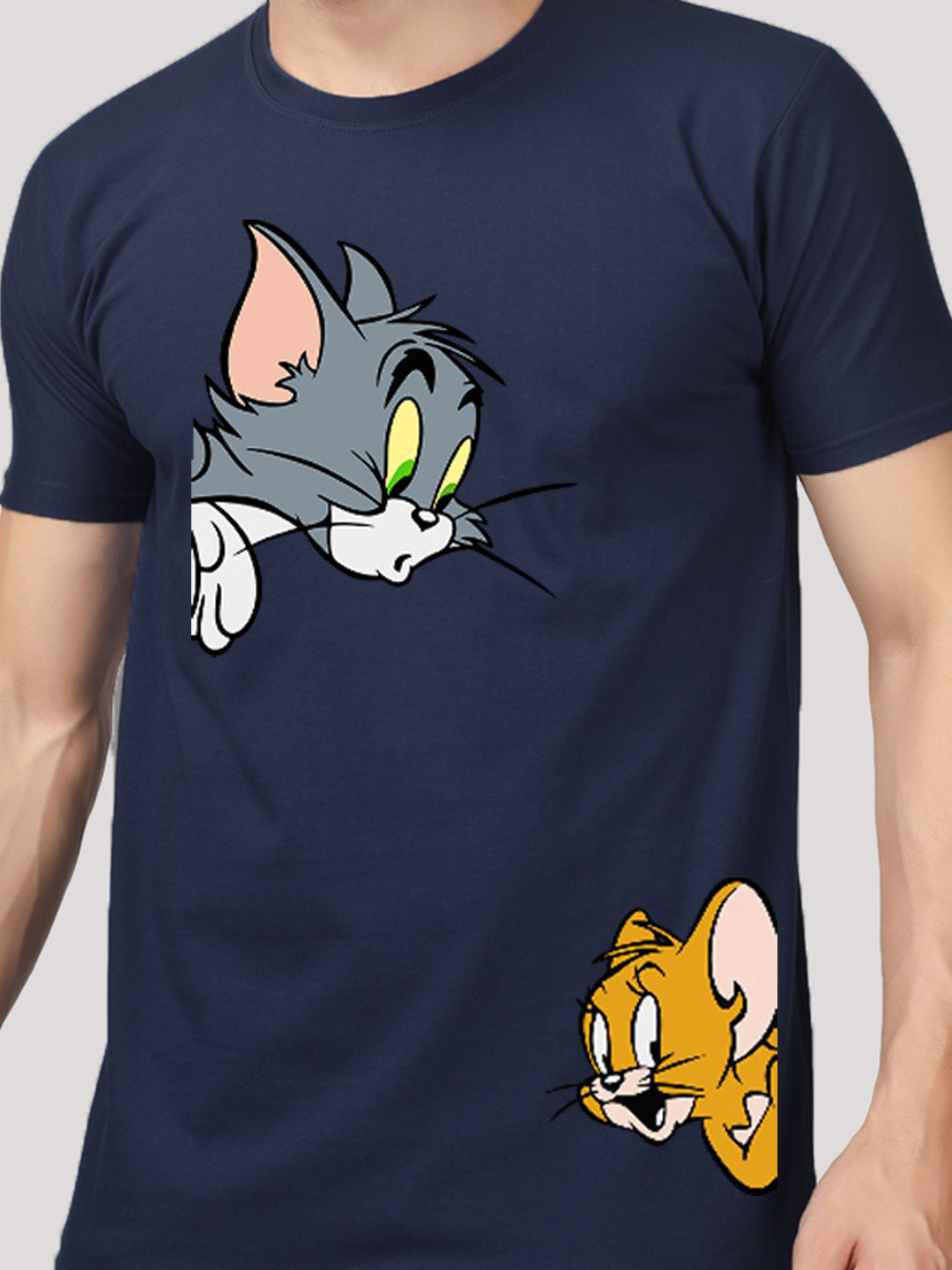 Buddha Jeans Round Neck Tom &  Jerry Design Printed T-shirts