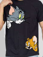 Buddha Jeans Round Neck Tom &  Jerry Design Printed T-shirts
