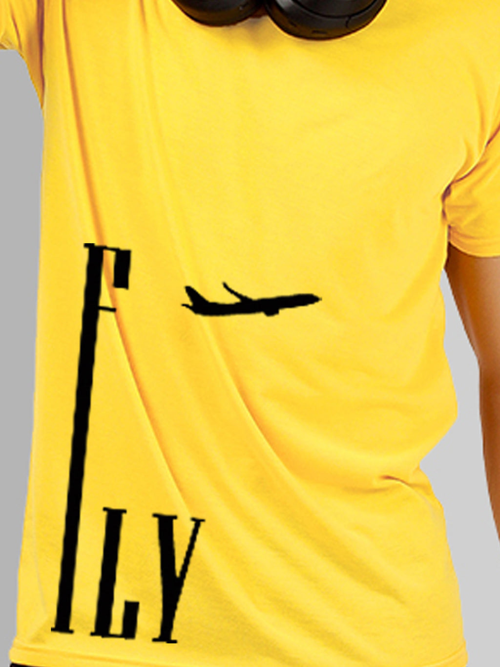 Buddha Jeans Round Neck Fly Design Printed T-shirts