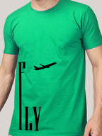 Buddha Jeans Round Neck Fly Design Printed T-shirts