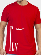 Buddha Jeans Round Neck Fly Design Printed T-shirts