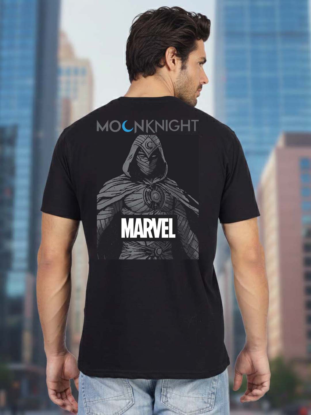 Buddha Jeans Round Neck Moonknight Design T-shirts