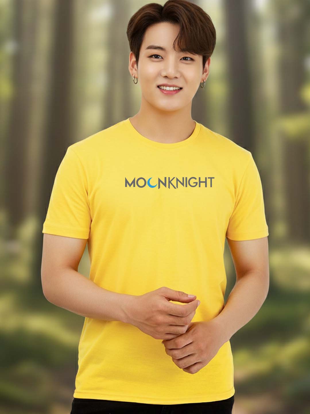 Buddha Jeans Round Neck Moonknight Design T-shirts