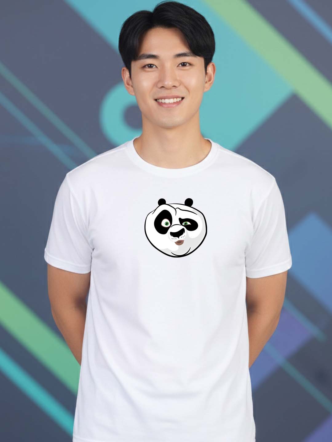 Buddha Jeans Round Neck Panda Design Printed T-shirts