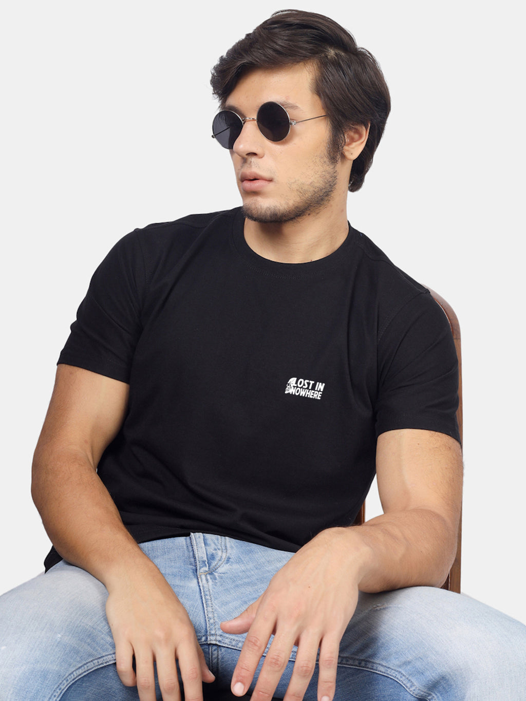 Buddha Jeans Round Neck Nasa Design T-shirts