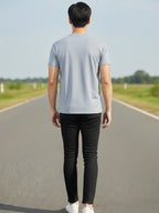 Carlton London Printed Round Neck T-Shirt.